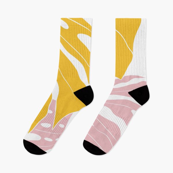 Item preview, Abstract Yellow And Pink Monstera Leaves  designed and sold by Ana Moguš.