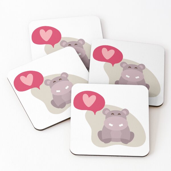 Item preview, I Really Like Hippos. Cute hippo with a heart. designed and sold by SpringPetals.