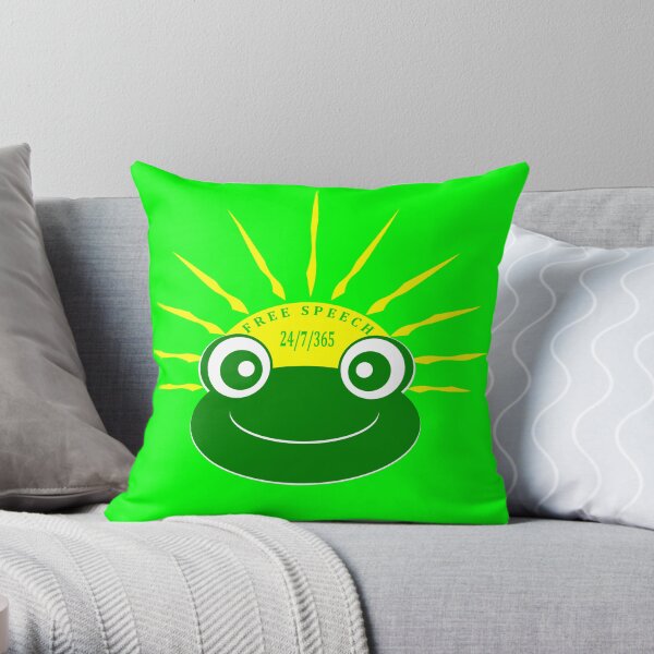 Froggy #1 Throw Pillow