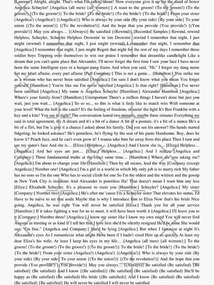 Music Satisfied Lyrics By Hamilton Alexander Hamilton Satisfied