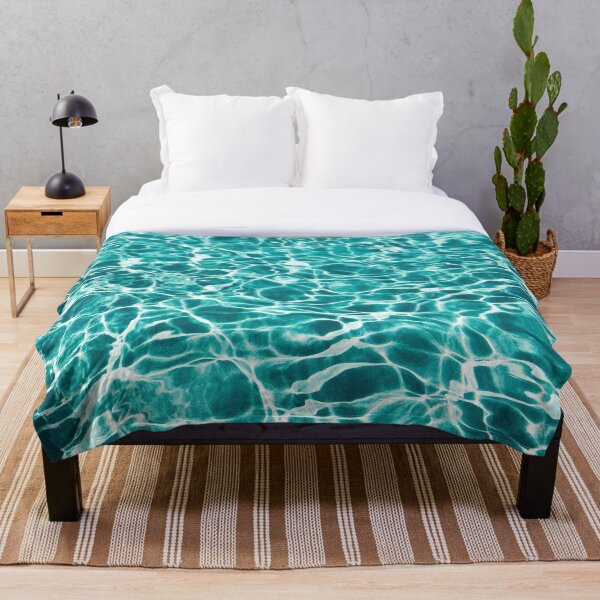 Item preview, Turquoise Ocean Waves Dance - Water Patterns designed and sold by MSistersDesigns.