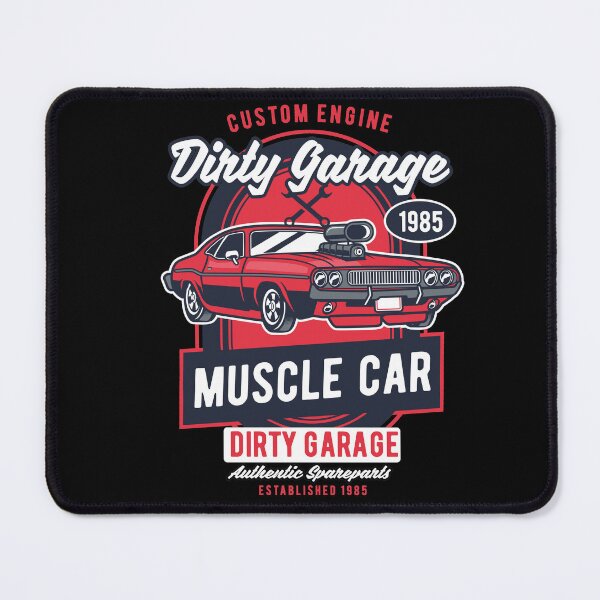 Item preview, Dirty Garage American Vintage Classic Car designed and sold by Sunnyhova.