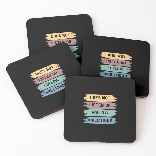 Item preview, Does not listen or follow directions - sarcastic quote designed and sold by rmpk101.