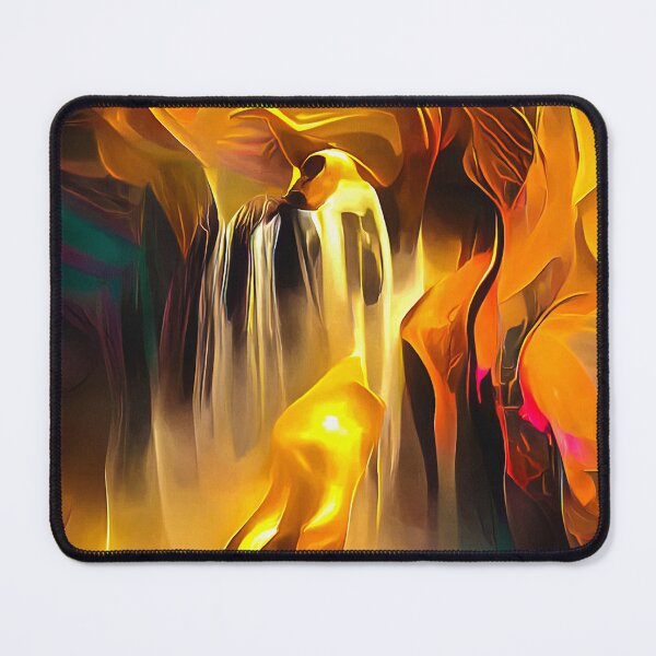 Item preview, Golden Waterfall 01 Abstract Water Flow designed and sold by mhfoto.
