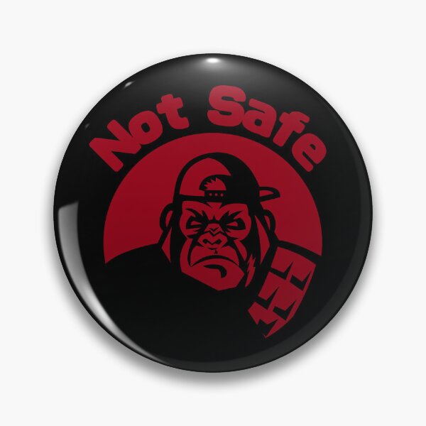 Item preview, Not Safe Gorilla designed and sold by allprintdesign.