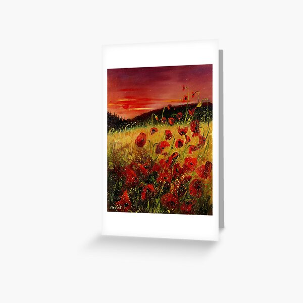 Item preview, red poppies  designed and sold by calimero.