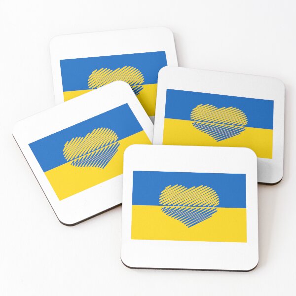 Item preview, Ukraine Flag With Heart (Blue - Yellow) designed and sold by MrFaulbaum.