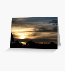 sunsetandhouse Greeting Card