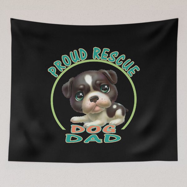 Item preview,  Proud Rescue Dog Dad  designed and sold by david parry.