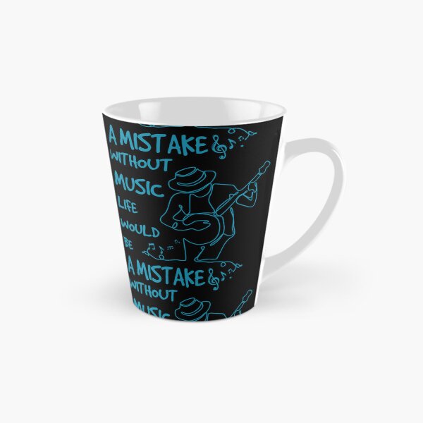 Item preview, A design with a drawing of a banjo player and the words Without Music Life Would Be A Mistake designed and sold by velisani.