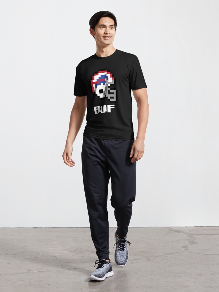 Disover Buffalo (Tecmo Super Bowl Football Helmet) | Active T-Shirt