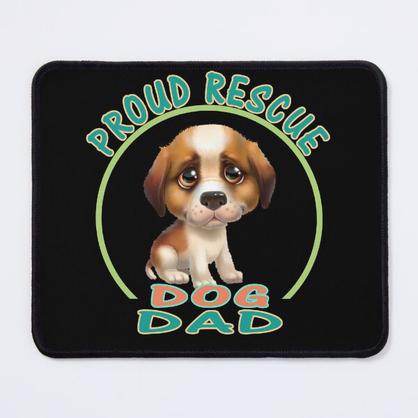 Item preview, Proud Rescue Dog Dad designed and sold by david parry.