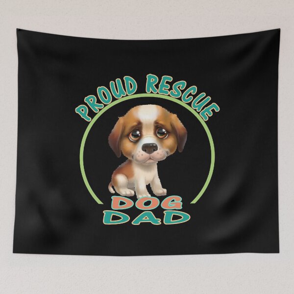 Item preview,  Proud Rescue Dog Dad  designed and sold by david parry.