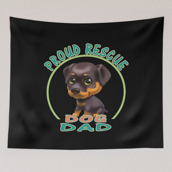 Item preview, Proud Rescue Dog Dad  designed and sold by david parry.