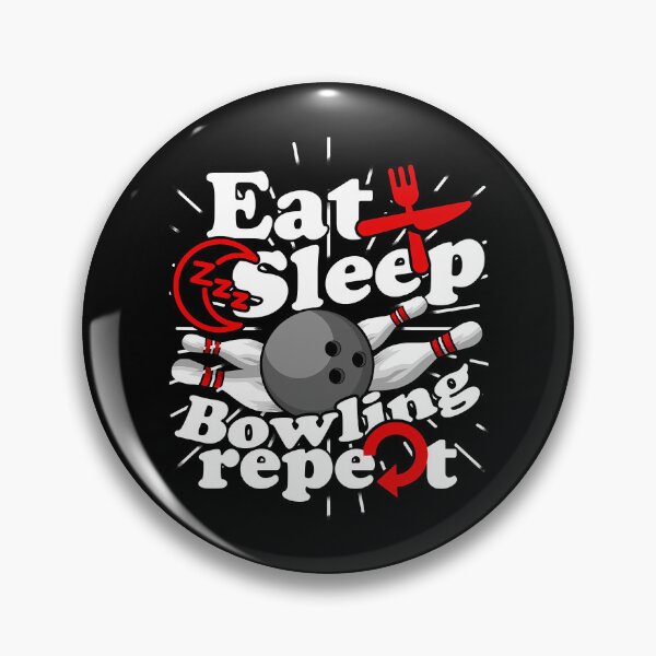 Item preview, Eat Sleep Bowling Repeat Funny Bowler designed and sold by fultond.