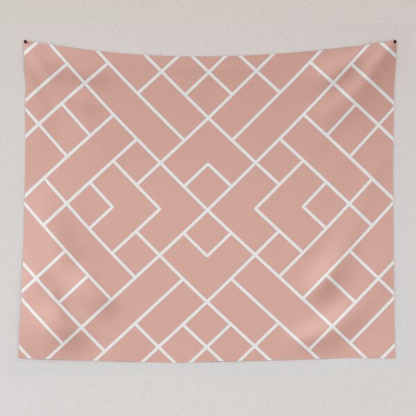 Item preview, Boho Geometric Pattern in Pink designed and sold by meggydesigns.