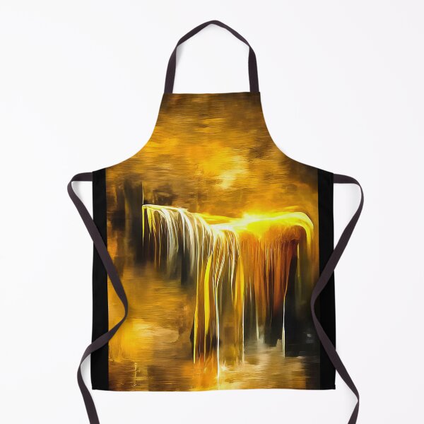 Item preview, Golden Waterfall 04 Gold and Black designed and sold by mhfoto.