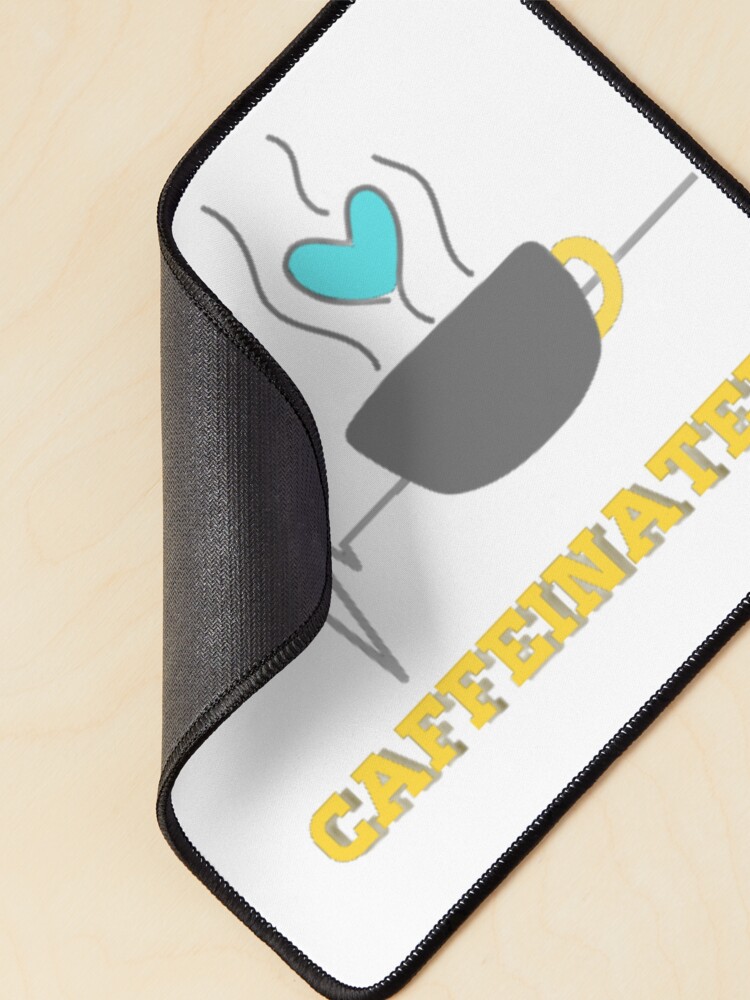 Thumbnail 2 of 5, Mouse Pad, Caffeinated designed and sold by Emplan.