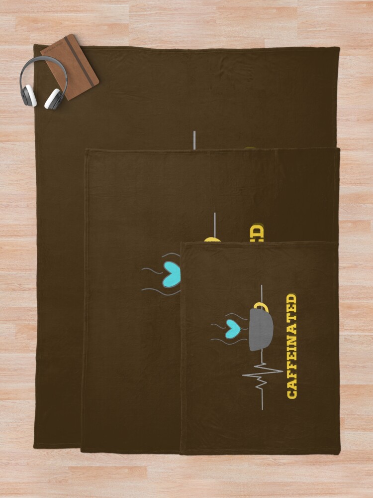 Thumbnail 5 of 6, Throw Blanket, Caffeinated designed and sold by Emplan.