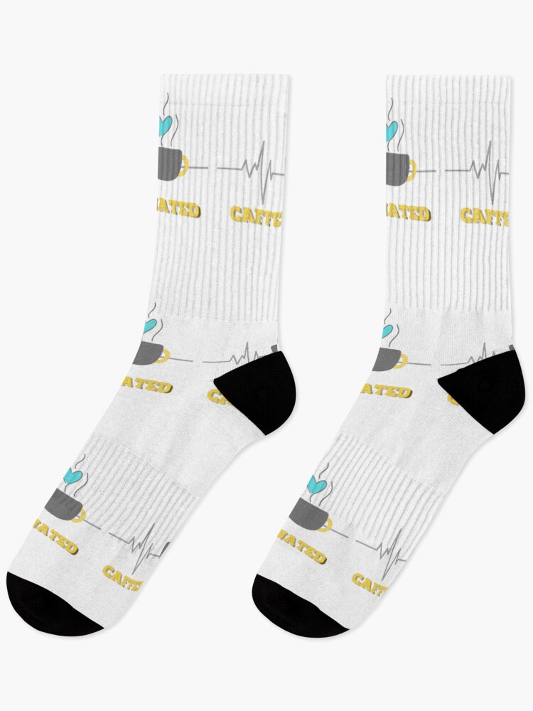 Thumbnail 1 of 5, Socks, Caffeinated designed and sold by Emplan.