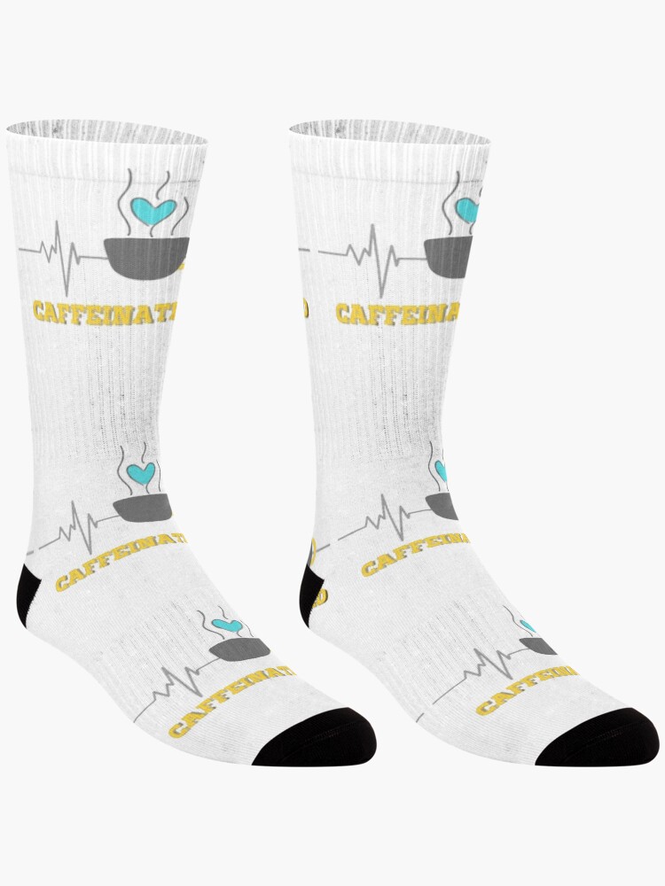 Thumbnail 3 of 5, Socks, Caffeinated designed and sold by Emplan.