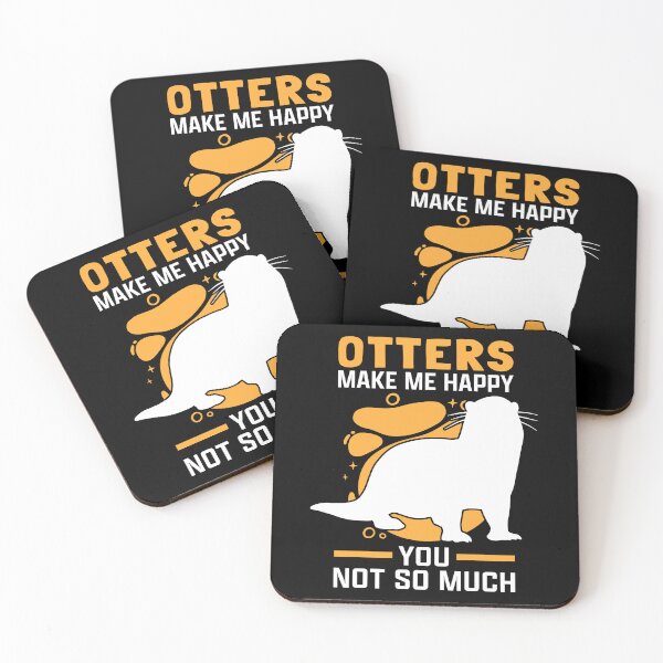 Item preview, Otters make me happy otters sea otters designed and sold by madgrfx.