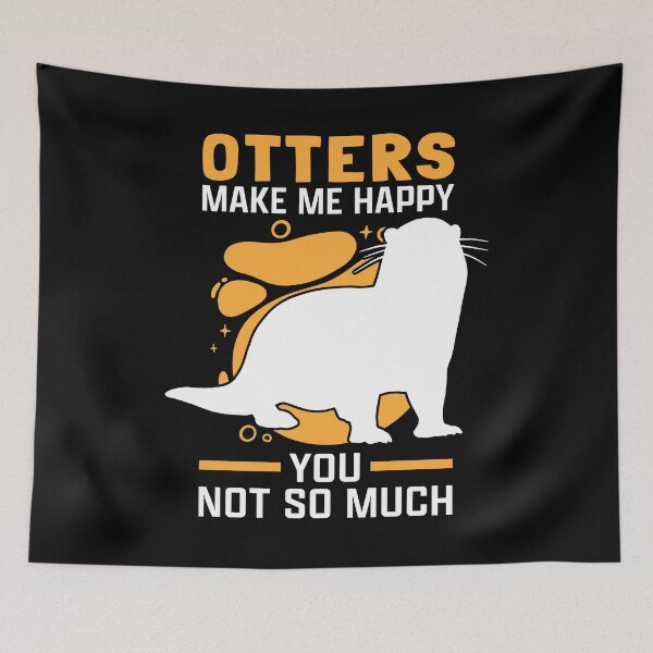 Item preview, Otters make me happy otters sea otters designed and sold by madgrfx.