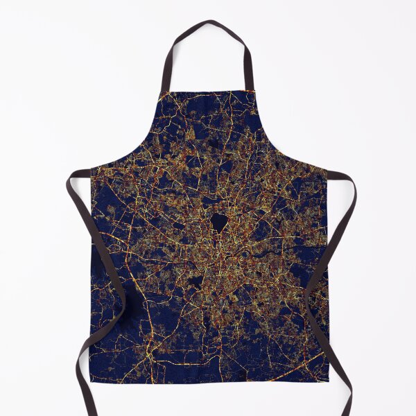 Item preview, Hyderabad, Telangana, India Map - City At Night designed and sold by deMAP.