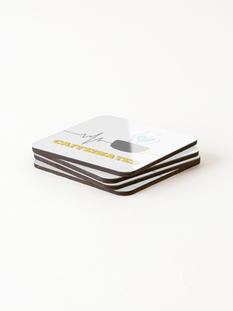 Thumbnail 4 of 5, Coasters (Set of 4), Caffeinated designed and sold by Emplan.