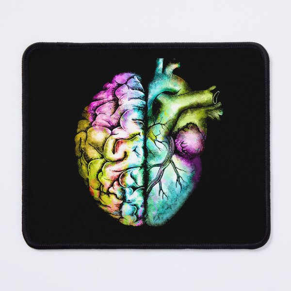 Item preview, Right balance between brain and heart, colorful, rainbow, multicolored, mental health designed and sold by Collagedream.