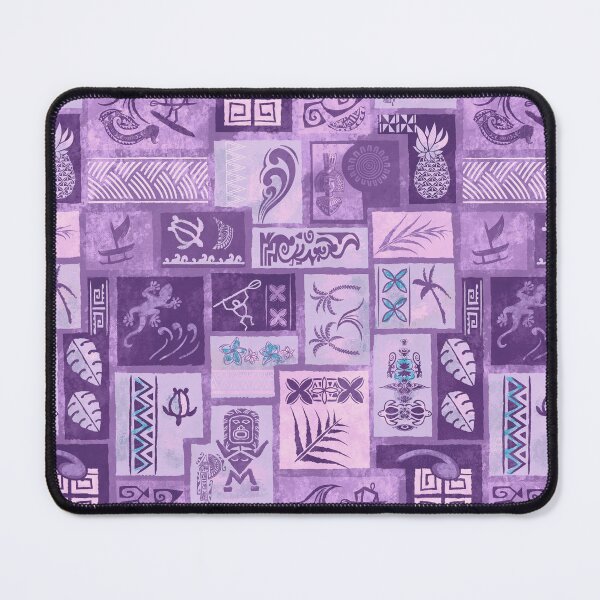 Item preview, Vintage Samoan - Hawaiian Painted Purple Tapa Tribal Patchwork 2063 designed and sold by sunnthreads.