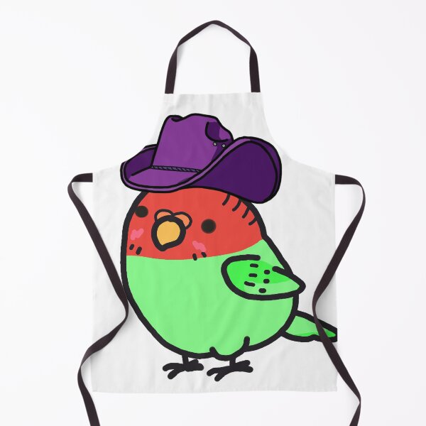Item preview, Red green Bird with purple hat designed and sold by spiewolf.