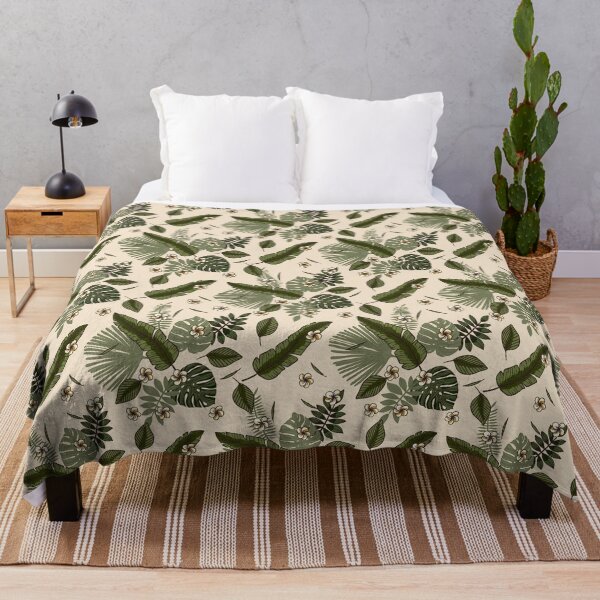 Item preview, Botanical Pattern - Monstera leaves and flowers designed and sold by Naturalist Prints.