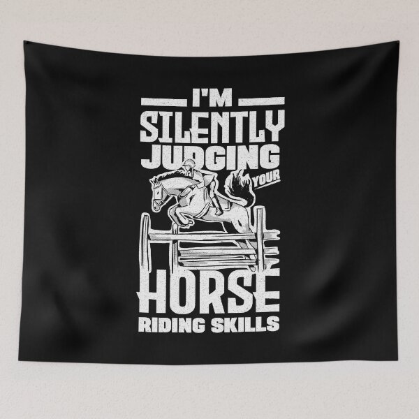 Item preview, Equestrianism Equestrian Horse Riding Sildently Judging Pun designed and sold by ShopTheStyle.