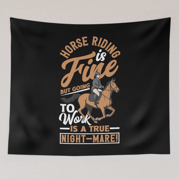Item preview, Equestrianism Equestrian Horse Riding A True Night-Mare Pun designed and sold by ShopTheStyle.