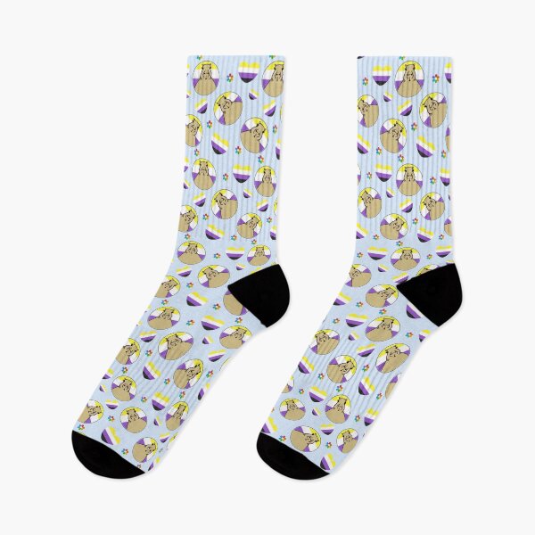 Item preview, Cute Capybara In Non Binary Pride LGBTQIA+ Circle And Non Binary Pride Heart Capybara Pattern - Hup designed and sold by plan-t-b.