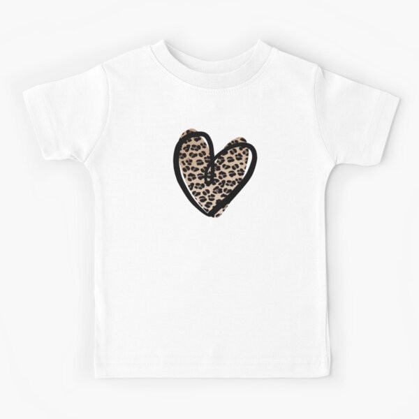 KIDS ONLY Pink Leopard Print Heart Logo Sweatshirt