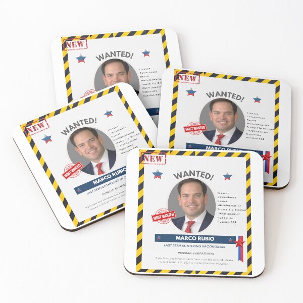 Item preview, Marco Rubio Wanted Poster designed and sold by NakedspoonMedia.
