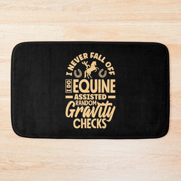 Item preview, Equestrianism Equestrian Horse Riding I Never Fall Off Pun designed and sold by ShopTheStyle.