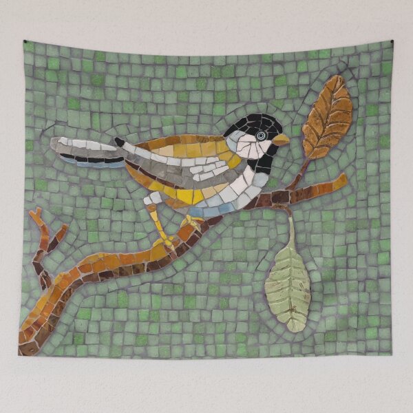 Item preview, Black Capped Chickadee Mosaic designed and sold by Galanat26.