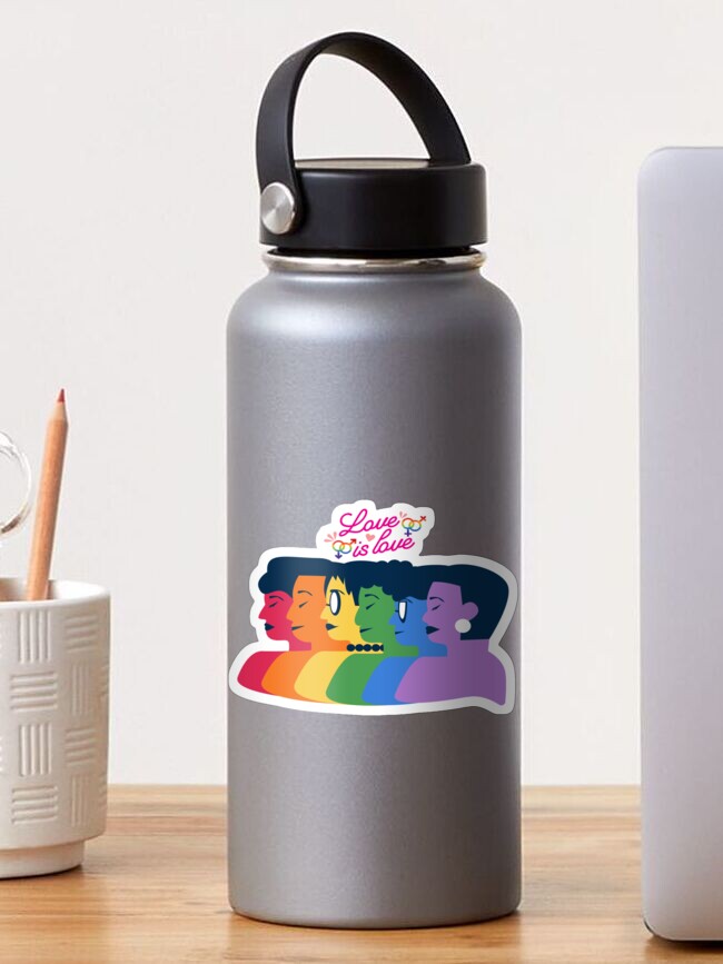 Thumbnail 1 of 3, Sticker, Love is Love - Pride designed and sold by JiggsFashion.