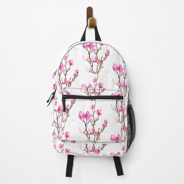 Item preview, Magnolia blossom pink watercolour flowers designed and sold by Monika Howarth.