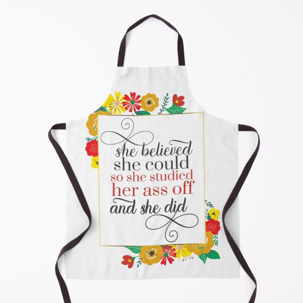 Item preview, She Believed She Could So She Studied Her Ass Off And She Did  designed and sold by TeesYouWant.