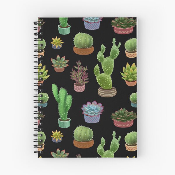 Item preview, Cactus Pots on black background. designed and sold by Iker Paz Studio.