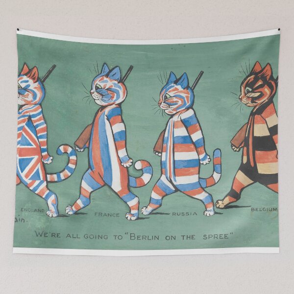 Item preview, We're All Going To Berlin on a Spree by Louis Wain - Vintage Art designed and sold by RickE.