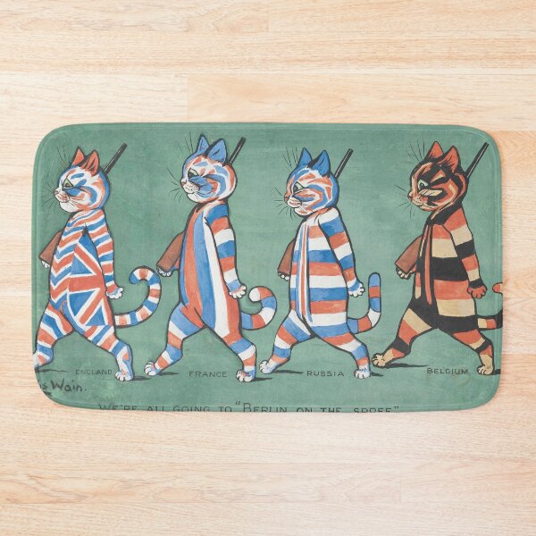 Item preview, We're All Going To Berlin on a Spree by Louis Wain - Vintage Art designed and sold by RickE.