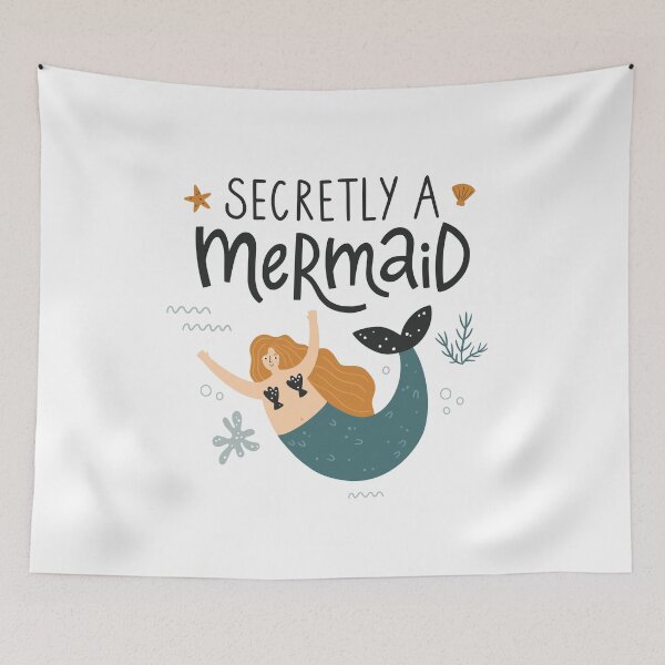 Item preview, Secretly a mermaid designed and sold by Leysan Shayak.