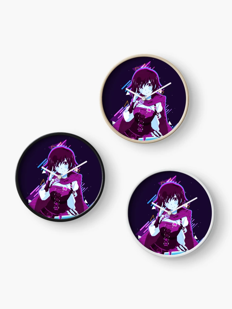 Thumbnail 3 of 4, Clock, Ruby Rose | Rwby designed and sold by Fish6SticksP.