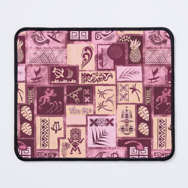Item preview, Vintage Samoan - Hawaiian Red Painted Tapa Tribal Patchwork 2059 designed and sold by sunnthreads.