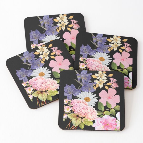 Item preview, Pretty Colorful Flower Blossoms Digital Collage Design designed and sold by EarthArtDesigns.